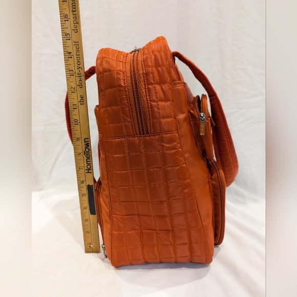 Lug Puddle Jumper Travel Commuter Overnight Weekend Gym Yoga Satchel Tote Bag - Picture 14 of 17